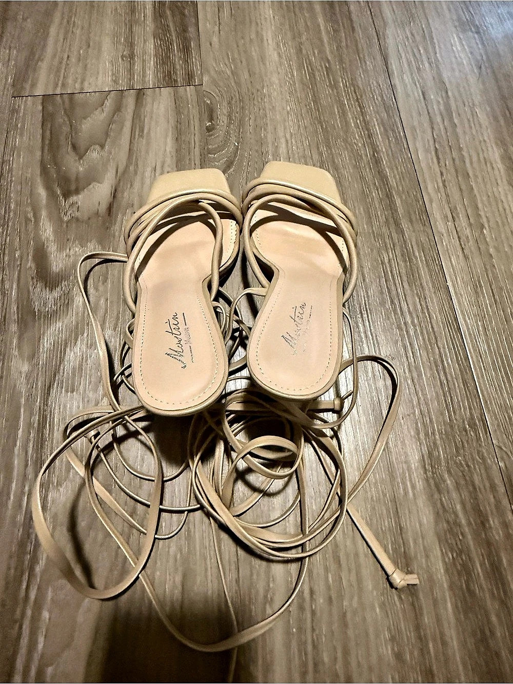 Michael Kors Strappy Flat Sandals in Beige